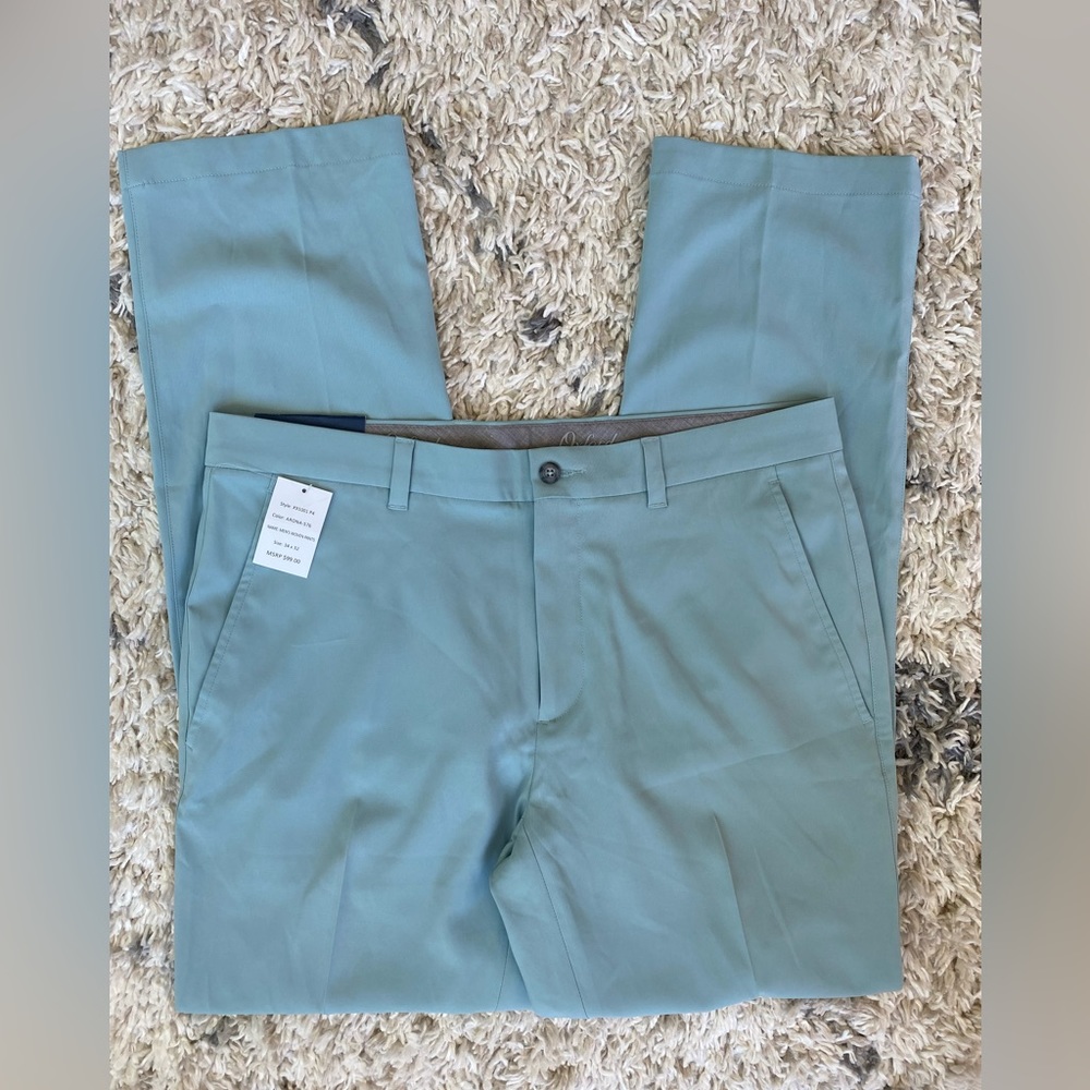 Men’s blue golf pants Oxford teal 34x32